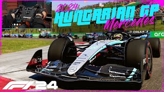 Feel Every Turn Hungarian GP with Mercedes  F1 24  Fanatec CS DD [upl. by Alena]