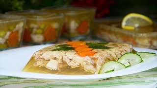 БЫСТРЫЙ ХОЛОДЕЦ ИЗ КУРИЦЫ ну Очень простой и Вкусный рецепт КАК ПРИГОТОВИТЬ ХОЛОДЕЦ ☆ Видео Рецепт [upl. by Rolecnahc725]