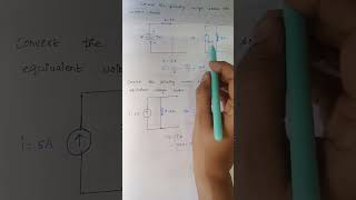 converting voltage source to current source and current source to voltage source [upl. by Attlee541]