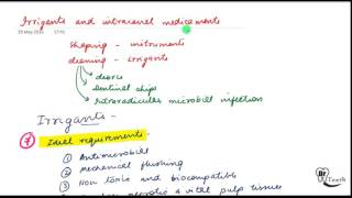 Endodontics lecture Irrigants and intracanal medicaments [upl. by Caves]