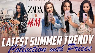 Zara and HampM latest and trendy summer collection with prices shopping vlogs telugu shoppingvlogs [upl. by Nrek789]