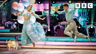 Tasha Ghouri and Aljaz Skorjanec Quickstep to Fantasy by Mariah Carey ✨ BBC Strictly 2024 [upl. by Assenev]