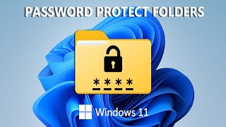 How To Password Protect a Folder In Windows 11 Without Installing Anything [upl. by Lehar34]