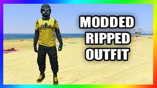 Modded Ripped Outfit bekommen in GTA Online [upl. by Ikairik]