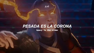 Linkin Park  HEAVY IS THE CROWN  Sub Español amp Lyrics video oficial  LoL Worlds 2024 [upl. by Eddina523]