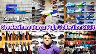 Sreeleathers Durgapuja Collection 2024  New Market sreeleathers [upl. by Zipporah]