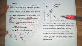 92 PİYASA BAŞARISIZLIKLARI  II Negatif Dışsallık  Pigouvian Vergilendirme ve Coase Teoremi [upl. by Wyatan]