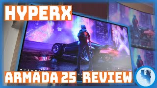 HyperX Armada 25 240Hz Refresh Rate Gaming Monitor w Ergonomic Arm Included 2022 Unbox amp Review [upl. by Yseulta]