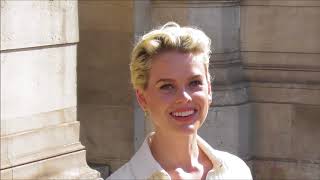 Alice Eve  Paris 2 july 2018 Fashion Week show Schiaparelli  juillet PFW [upl. by Kiel]