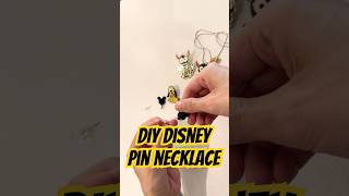 How to turn your Disney Pin into a necklace  disneypins pin veefriends pinnecklace [upl. by Nittirb478]