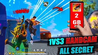 2 GB Ram Mobile 1 VS 3 HANDCAM 💔 4FLAG GAMER  2 GB Ram Player Movement Speed❌️😱 [upl. by Hally730]