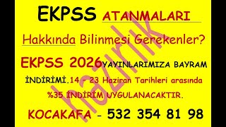 EKPSS Atmaları hakkında bilinmesi gerekenler nelerdir EKPSS 2026 Hazırlık Kitaplarımızda 5 BAYRAM [upl. by Eniamerej18]