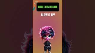 The Biggest Bubble Gum Ever Blown 😲  RecordBreaking Fun Fact Challenge bubblegum quiz [upl. by Colene]