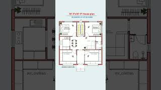 30x30 Two bedroom with shops shorts viral floorplan homeplan homedesign houseplan trending [upl. by Jeana]