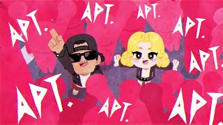 ROSÉ amp Bruno Mars  APT Animation FULL ver 로제 amp 브루노 마스 APT 애니메이션 풀 버전Fan made [upl. by Refynnej]