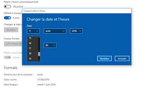 Comment mettre a jour lheure et la date sur Windows 10 facilement TUTO [upl. by Oinotnaesoj]