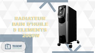 RADIATEUR BAIN DHUILE 9 ELEMENTS 2000W [upl. by Valiant]