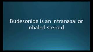 How to pronounce budesonide Pulmicort Memorizing Pharmacology Flashcard [upl. by Hodges]