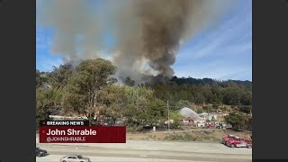 Evacuation orders in place for 4alarm fire near Oakland Hills [upl. by Dola]