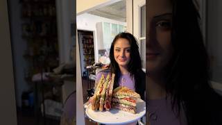 Roast Beef Triple Stack cooking sandwich easyrecipe [upl. by Eelymmij]