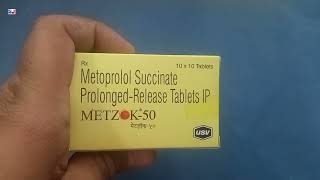 Metzok 50 Tablet  Metzok Tablets  Metoprolol Succinate Tablets  Metzok 50mg Tablet Uses Dosage [upl. by Elleimac271]