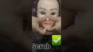 facial to scrub step youtubevideo viralshorts [upl. by Jamin256]