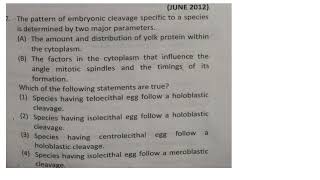 Developmental Biology  lecture7  PYQs part1  CSIRNET [upl. by Ardnic]