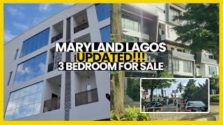 MARYLAND IKEJA LAGOS NIGERIA UPDATED  SPACIOUS 3 BEDROOM APARTMEN FOR SALE  SHONIBARE ESTATE [upl. by Nawj]