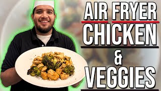 The BEST Air Fryer Chicken and Veggies [upl. by Fletch271]