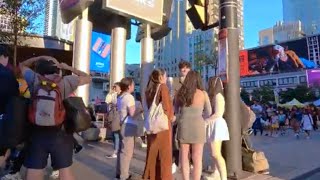 Toronto Megs TV YongeDundas square  Event of the square  Toronto Canada [upl. by Montague]