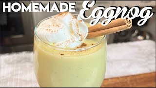 Eggnog recipe  how to make eggnog  Holiday drinks  easy homemade eggnog  holiday recipes [upl. by Unity671]