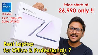 Zebronics Made a Laptop  😱 Pro Series Z 12th Gen i5 Unboxing amp Review [upl. by Adnarrim]