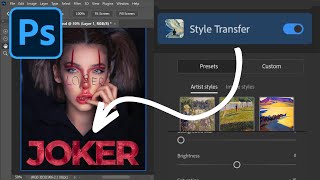 Create Text Styles with Neural Filters Photoshop Tips [upl. by Noramac]