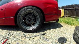 XXR 002 240sx Wheels Install [upl. by Niel]