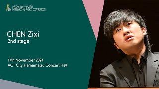 CHEN Zixi  Second Stage the 12th Hamamatsu International Piano Competition [upl. by Perr]