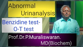 Benzidine testOT test Muralis Simplified Biochemistry [upl. by Mischa]