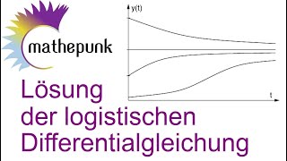 Lösung der logistischen Differentialgleichung [upl. by Brant]