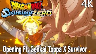 Dragon Ball Sparking Zero Opening Intro Animation 4K Ft Genkai Toppa X Survivor [upl. by Bathilda842]