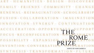 Rome Prize Information Session [upl. by Neom]