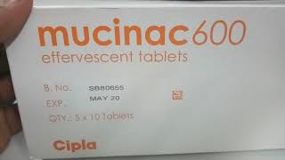 Mucinac 600 Tablet  Uses Sideeffects Reviews and Precautions in hindi [upl. by Ahsilak613]