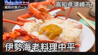 高知の旅パート3高知市内観光から本日のメインイベント‼️伊勢海老尽くし🦞伊勢海老料理の中平 [upl. by Dillie]