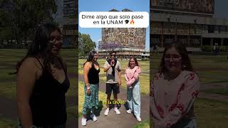 Dime algo que solo pasa en la UNAM 🤫🔥 unam universidad university preguntas humor [upl. by Aletta740]