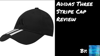 Black three stripe Adidas cap Full Review [upl. by Alah664]