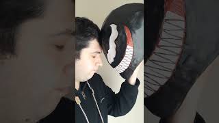 Yo ya ví Venom The Last Dance 😢 Cómo hacer la Máscara de Venom DIY 🖤 Manualidad de Halloween 🎃 [upl. by Baxter]