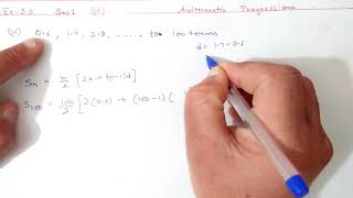 Class 10th Maths  Ch5 Arithmetic progressions Que 3 part 2 [upl. by Ainorev383]