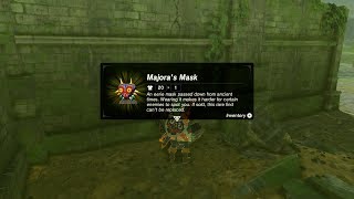 Zelda BOTW Majoras Mask Location  DLC Kolomo Garrison Ruins [upl. by Trstram]