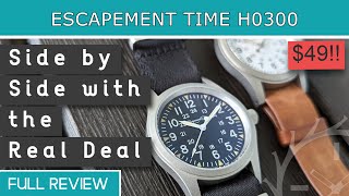 Escapement Time H0300 Khaki Field Full review [upl. by Yztim822]