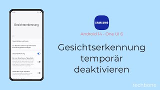 Entsperren per Gesichtserkennung temporär deaktivieren  Samsung Android 14  One UI 6 [upl. by Yrdua872]