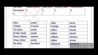 imparfait et passé simple 2am مراجعة للفصل الاولالثانية متوسط التصريف [upl. by Karlise]