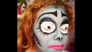 Tuto Maquillage Halloween facile Emily Les noces funèbres Tim burton [upl. by Loree]